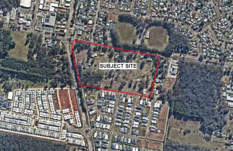 The development zone is a 7.7 hectares area close to the Medowie town centre.