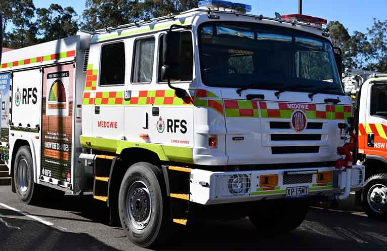 The new Tatra pumper. Photo: Supplied by the office of MP Kate Washington.