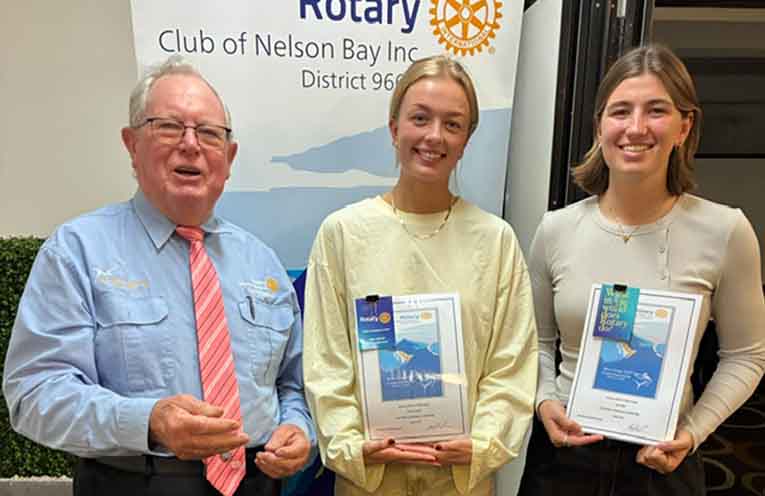 Rotary backs the next generation of local professionals by awarding three scholarships