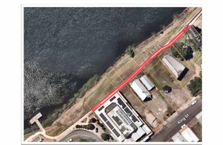 Map of the Raymond Terrace pathway. Photo: Port Stephens Council.