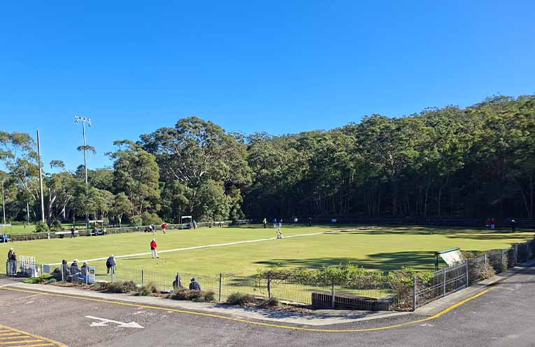 The courts during the tournament.