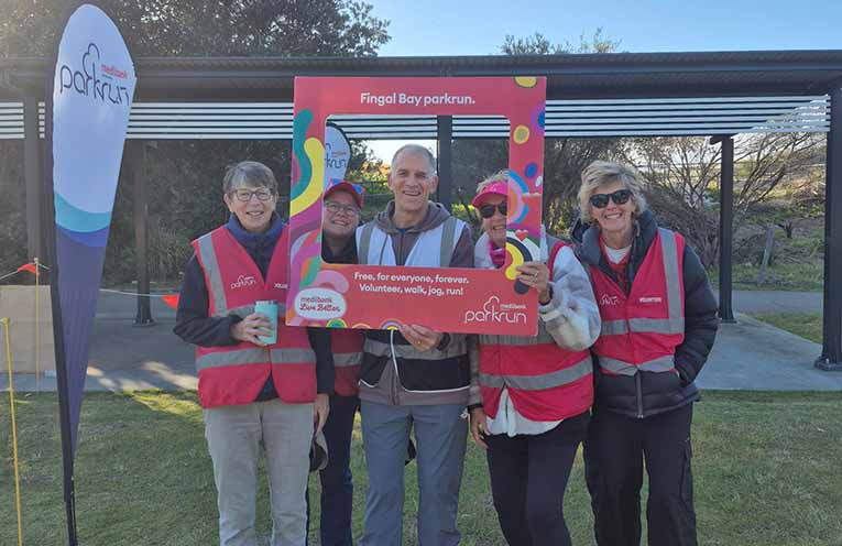 Gary Lucas celebrates a double Parkrun milestone