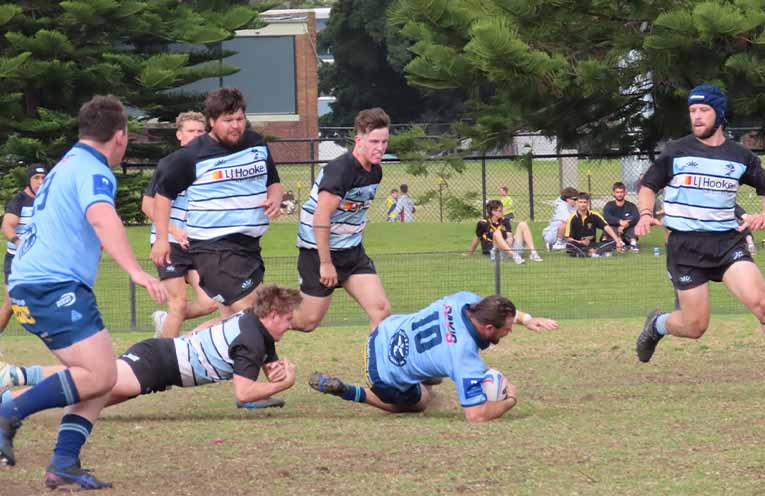 Nelson Bay Gropers tackle Singleton Bulls in Hunter Rugby preliminary final