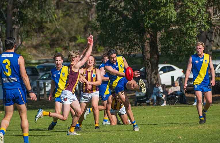 Nelson Bay too slick for Maitland in AFL Black Diamond Senior Mens Cup