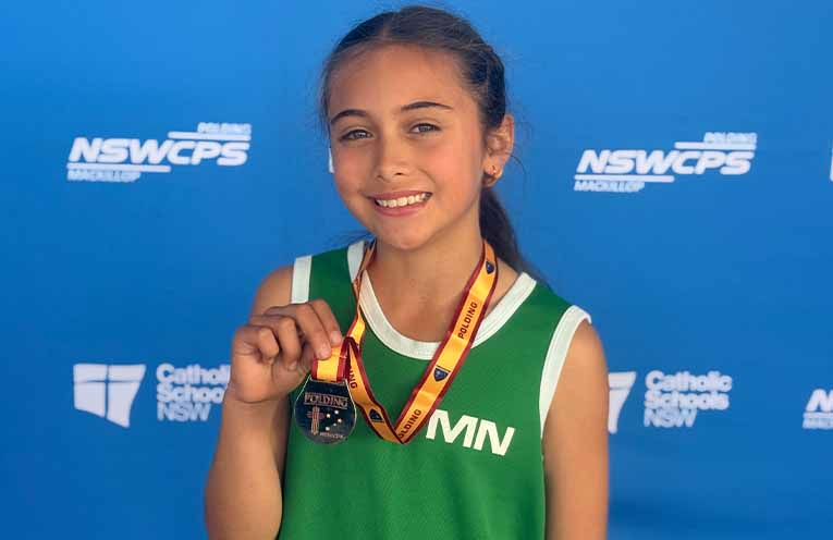 Talented Nelson Bay schoolgirl Malia Foster wins silver medal for long jump