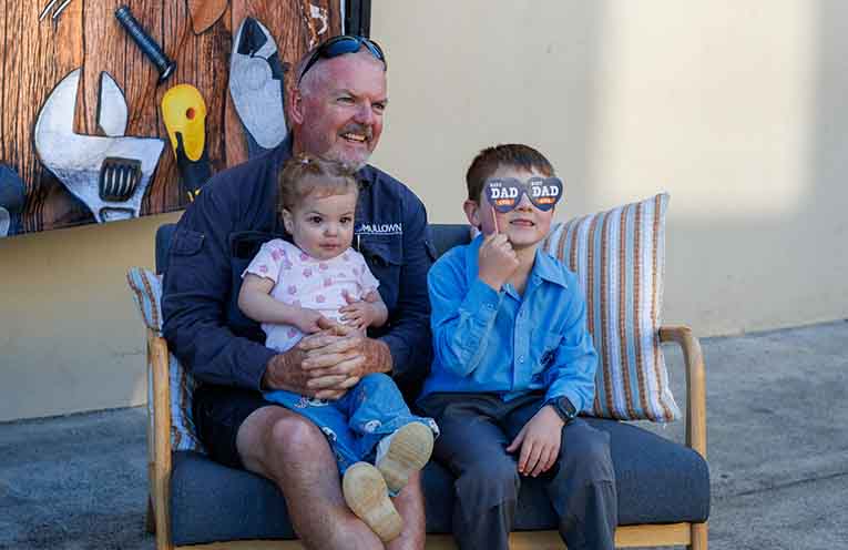 Celebrating the dads who show up. Photo: Supplied.