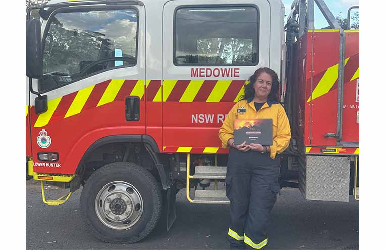 Medowie Rural Fire Brigade Community Engagement Officer, Jolene Smith. Photo: Althea Guinsberg.