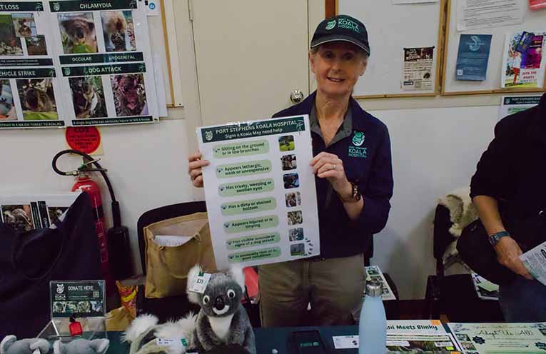 Members of the rescue organisations had advice for Port Stephens residents who encounter injured wildlife. Photos: Nico Lombardo.