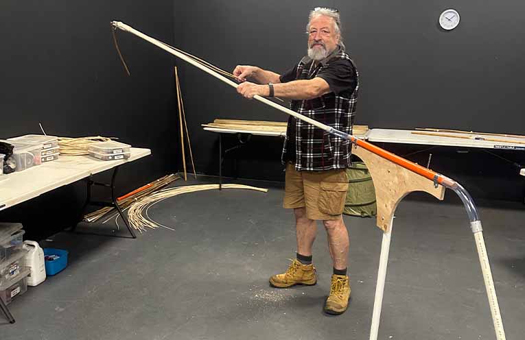 Giant flying fox lantern takes shape for Illuminate Raymond Terrace