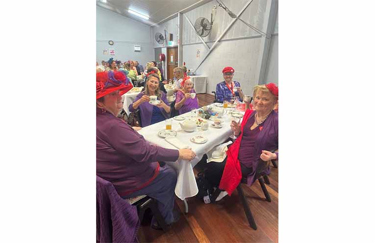 More members of the Red Hatters enjoying the afternoon together. Photo: Althea Guinsberg.