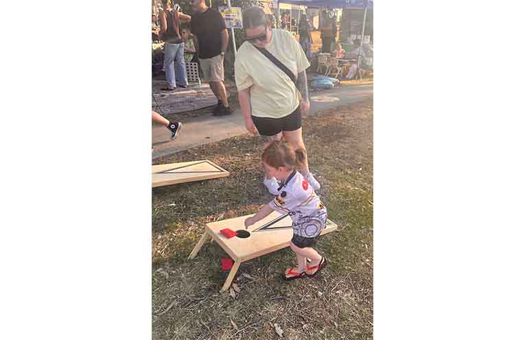 There were lots of activities to keep the kids busy throughout the evening. Photo: Althea Guinsberg.