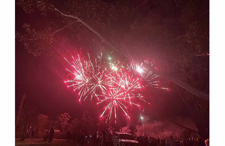 The sky lit up at Illuminate. Photo: Althea Guinsberg.