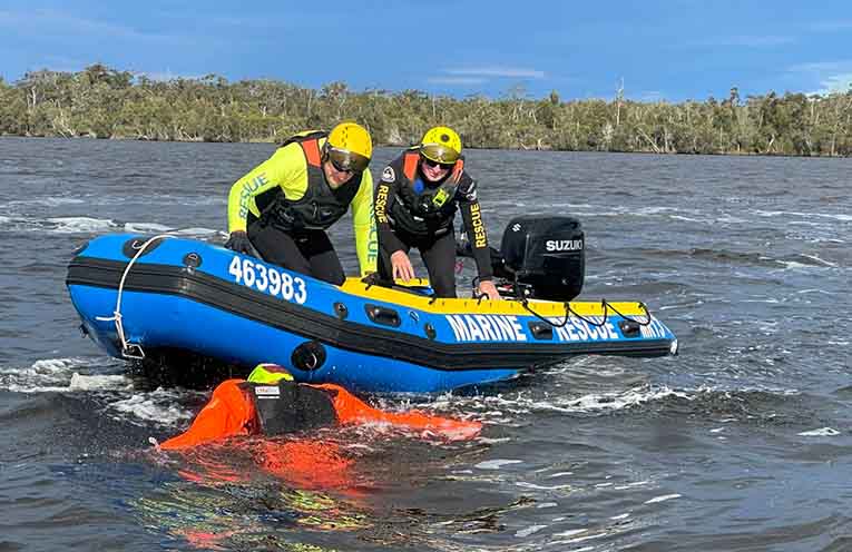 Marine Rescue Sussex Inlet volunteer Glenn Write. Photo: ARO.