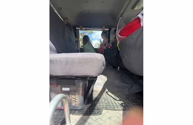 Kids and adults had the chance to climb aboard the fire trucks. Photo: Althea Guinsberg.