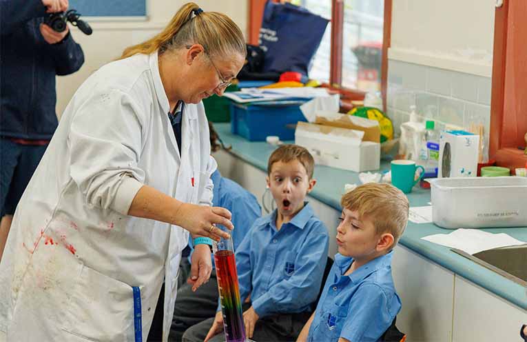 Students awed by science week activities and experiments