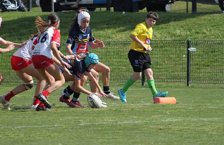 Nelson Bay Marlins chase under-14 women’s tackle premiership