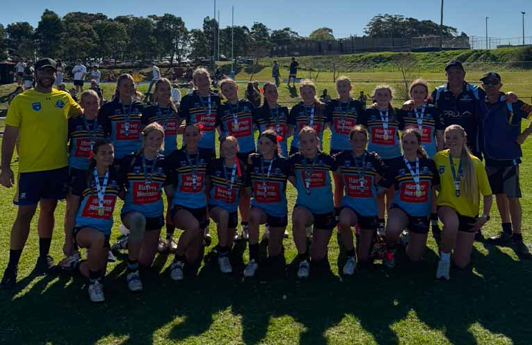 Colts pip Nelson Bay Marlins in classic under-14 women’s tackle grand final