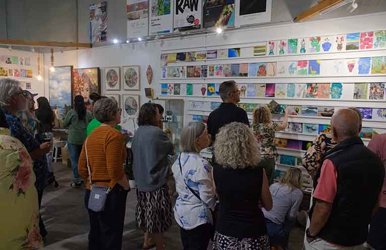 More than $5000 was raised on the opening day. Photo: Nico Lombardo.