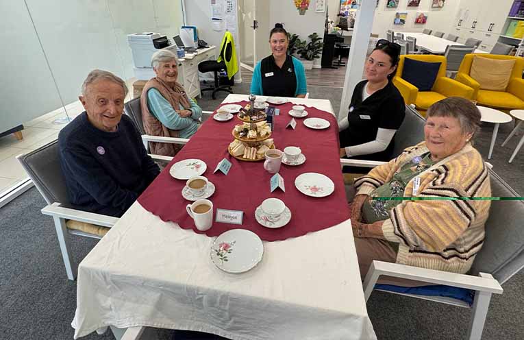 Various activities at the Stay Connected Activity Centre. Photos: Supplied by Maraya Fameli.