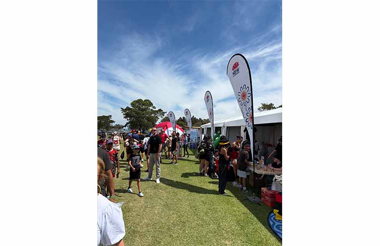 With 40,000 people expected at King Park, the Mobile Service Centre was kept busy. Photo: Department of Customer Service.