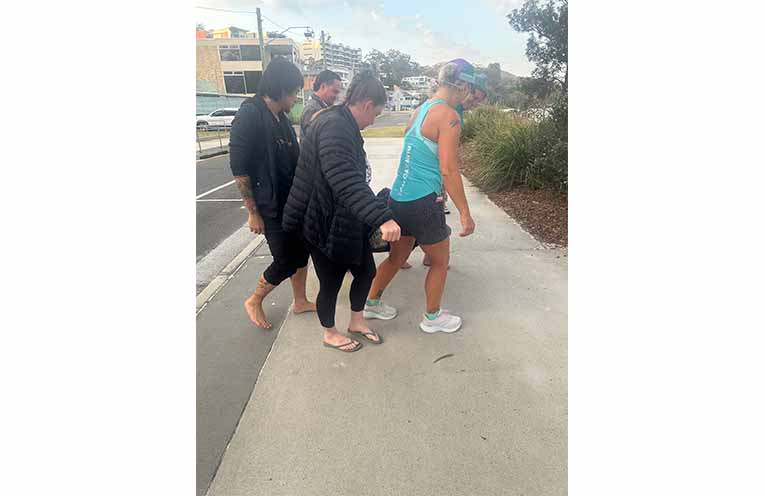 After a month of critical care, Kadabra was released back into the ocean. Photo: Althea Guinsberg.